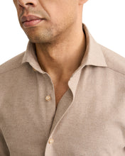 Load image into Gallery viewer, Eton Beige Soft Flannel Shirt 100015434 30