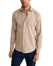 Load image into Gallery viewer, Eton Beige Soft Flannel Shirt 100015434 30