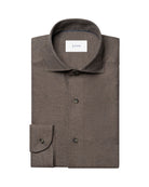 Eton Brown Soft Flannel Shirt 100015434 38