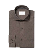 Load image into Gallery viewer, Eton Brown Soft Flannel Shirt 100015434 38