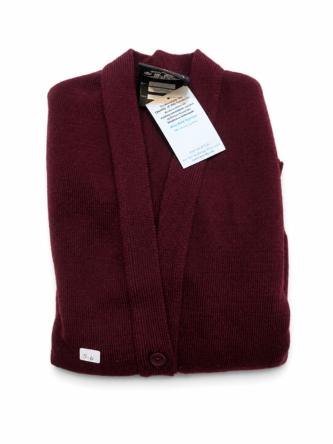 Girls School Uniform Cardigan in Wine with No Crest