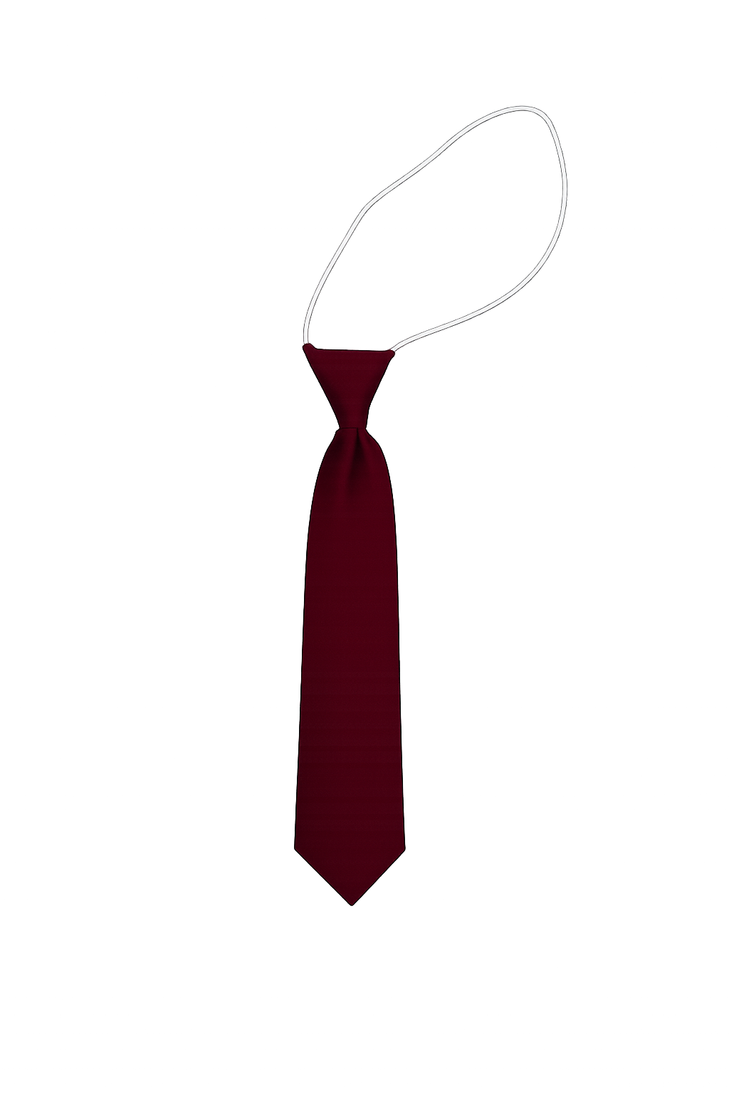 Elastic School Tie in Wine