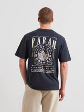 Load image into Gallery viewer, Farah | Haise Graphic Back Print Tee in Navy | F4KFG012 412