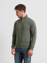 Load image into Gallery viewer, Farah Green Rosemary Marl Zip Sweat F4KFG056 315