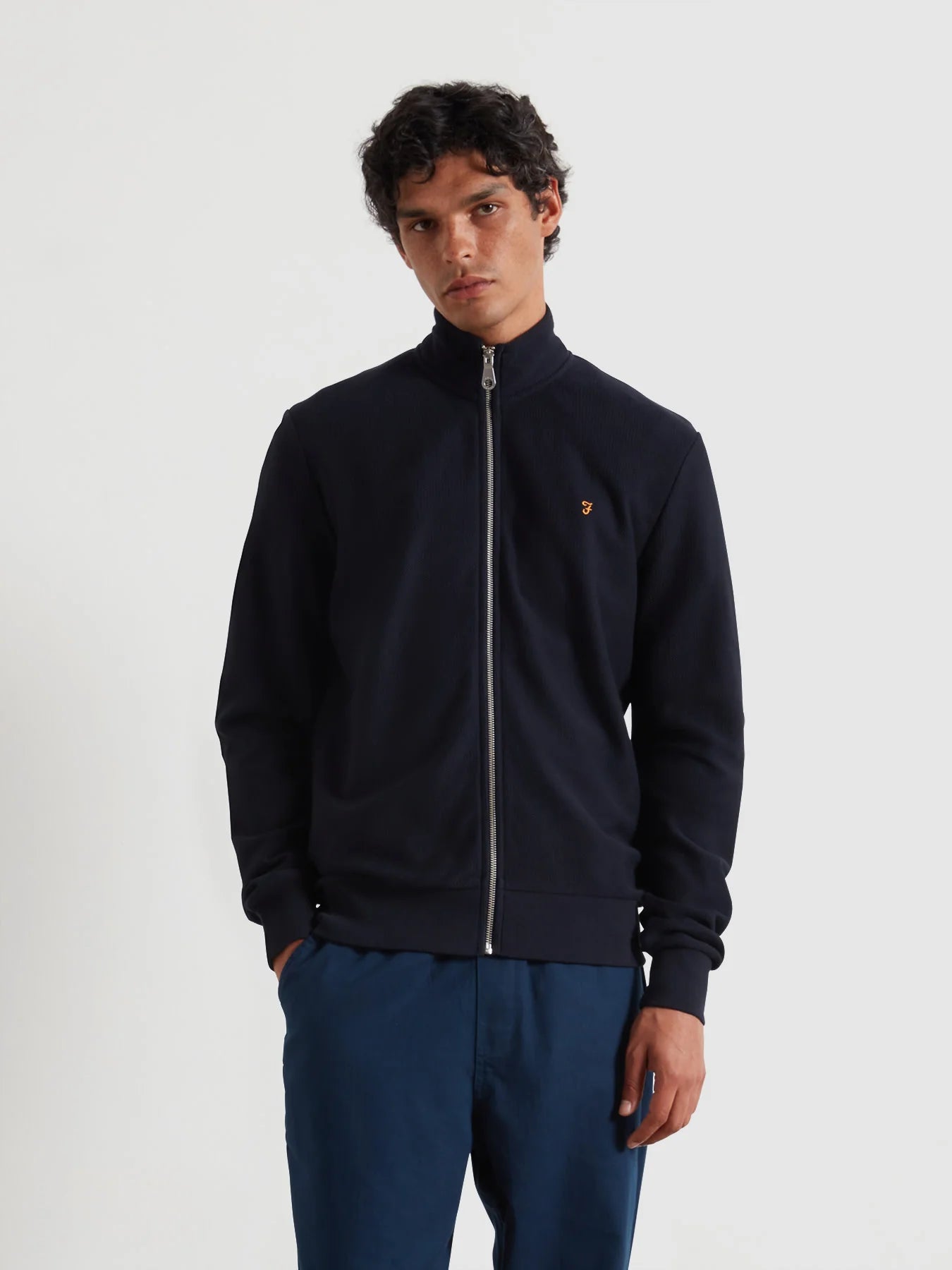 Farah Navy Full Zip f4kff015 412