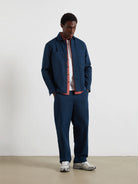 Farah Yale Blue Overshirt F4WFF040 996