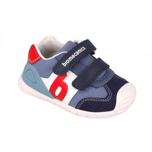 Load image into Gallery viewer, Biomecanics Boys Shoe Petrol Blue &amp; Red 252119