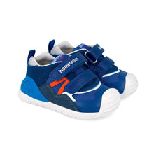 Load image into Gallery viewer, Biomecanics Blue Boys Shoe 262122