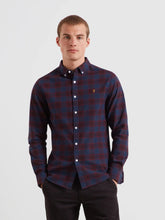 Load image into Gallery viewer, Farah Burgundy Slim Fit Check Shirt F4WFF084 507
