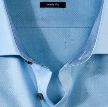 Load image into Gallery viewer, Olymp 0531-64 11 | Blue Shirt with Navy Buttons in Slim Body Fit