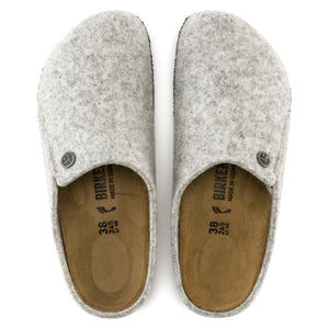 Birkenstock Zermatt 1014934 | Wool Felt Slippers in Light Grey
