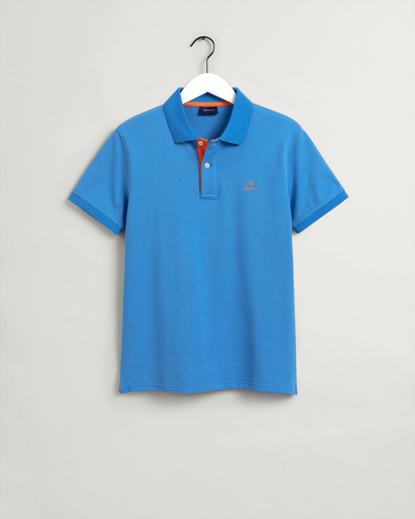 Gant 2052003 471 | Contrast Collar Polo Shirt in Day Blue