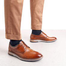 Load image into Gallery viewer, Lloyd Garcia | Smooth Leather Dressy Casual Shoes in Cognac