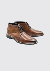 Dubarry Salvador | Smooth Leather Lace Up Boots in Tan