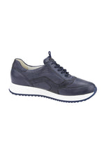 Load image into Gallery viewer, Waldläufer Vicky | Navy Lace &amp; Zip Trainers in a Wide H Fit