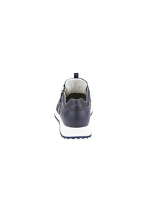 Waldläufer Vicky | Navy Lace & Zip Trainers in a Wide H Fit