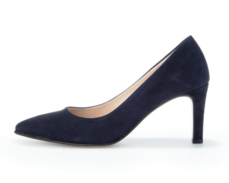 Gabor 91.380.76 | Court Shoes in Navy Suede with 7cm Heel