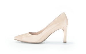 Gabor 91.380.72 | Court Shoes in Patent Sand with 7cm Heel