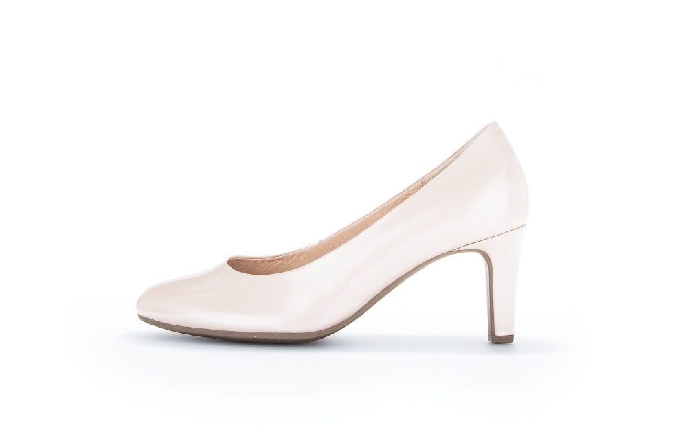 Gabor 91.410.90 | Rose Pink Patent Court Shoe with 7cm Heel