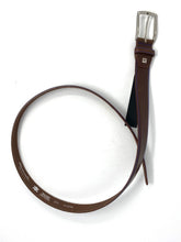 Load image into Gallery viewer, Michaelis | Cognac Leather Belt with Blue Stitch