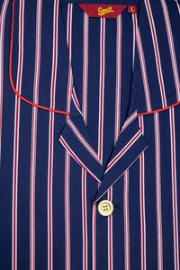 Somax STR3 Men's Navy Striped Pyjamas