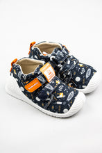 Load image into Gallery viewer, Biomecanics Girls Double Velcro Shoe in Marine Navy with Summer Print 212220 for sale online Ireland 