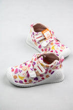 Load image into Gallery viewer, Biomecanics Girls Double Velcro Shoe in White Print 212210 for sale online Ireland 