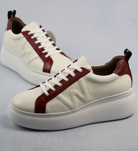 Load image into Gallery viewer, Wonders Platform Trainers in Off White &amp; Ruby A2604 for sale online Ireland 