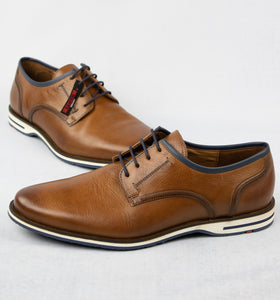 Lloyd Detroit Leather Shoe in Cognac for sale online Ireland 