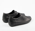 Ecco Lace Up Leather Shoes in Black 206503