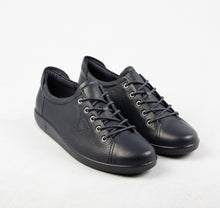 Load image into Gallery viewer, Ecco Lace Up Leather Shoes in Marine Navy 206503