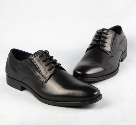 Bugatti Black Comfort Wide Formal Shoe 311-19608-1000