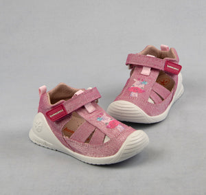 Biomecanics Girls Closed Toe Sandals in Pink 222173-B