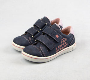 2602002 Ricosta Navy & Pink Girls Shoes