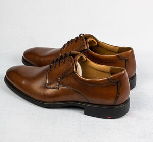 Lloyd Kentucky Extra Wide Leather Shoe in Cognac for sale online Ireland 