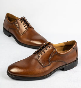 Lloyd Kentucky Extra Wide Leather Shoe in Cognac for sale online Ireland 