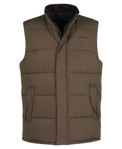 Barbour MGI0147 SN51 | Footwell Cord Collar Gilet in Sandstone