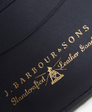 Barbour MLG0021 BK11 | Grain Leather Billfold Wallet in Black