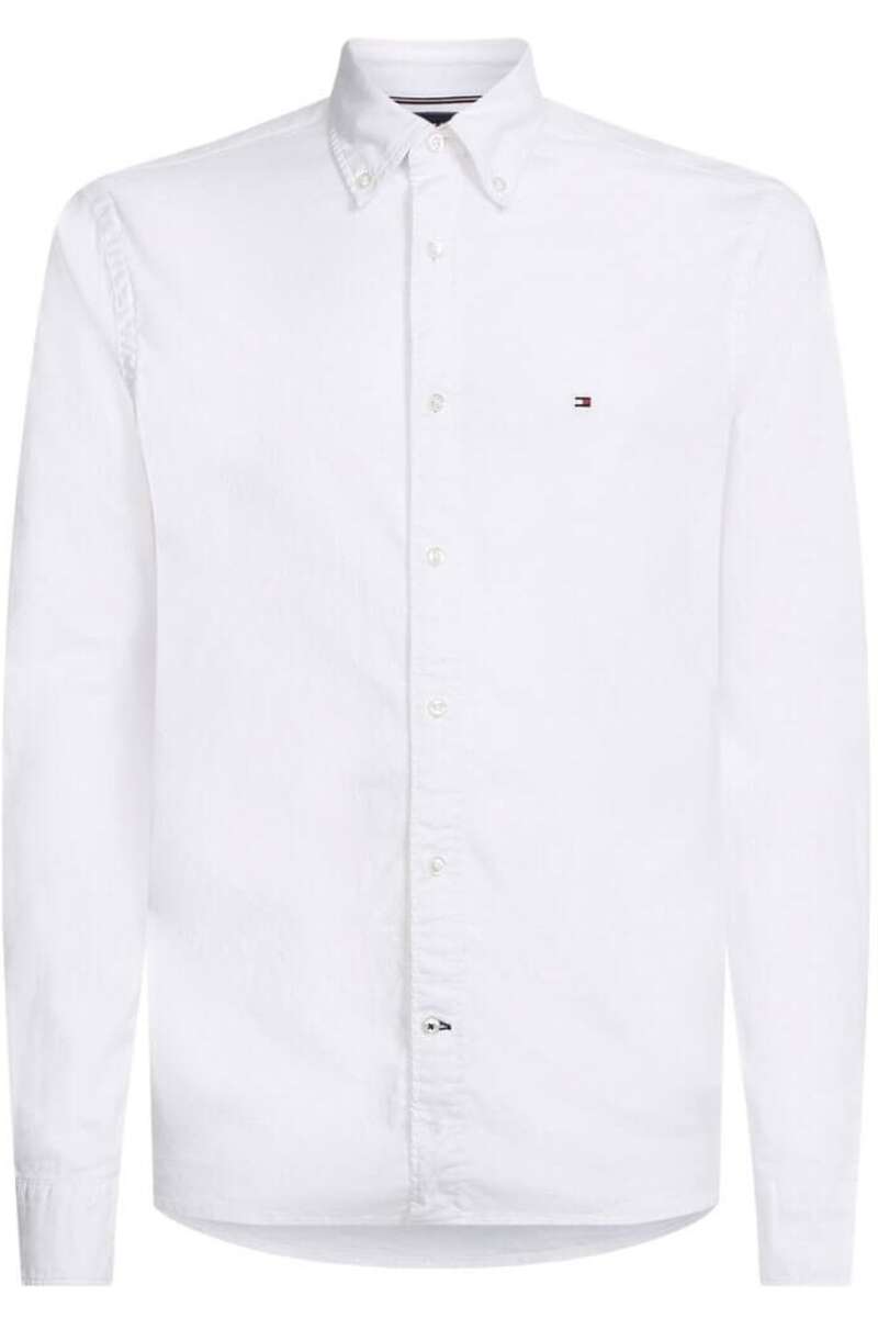 Tommy Hilfiger MW0MW25037 YBR | Core Oxford Regular Fit Shirt in White ...