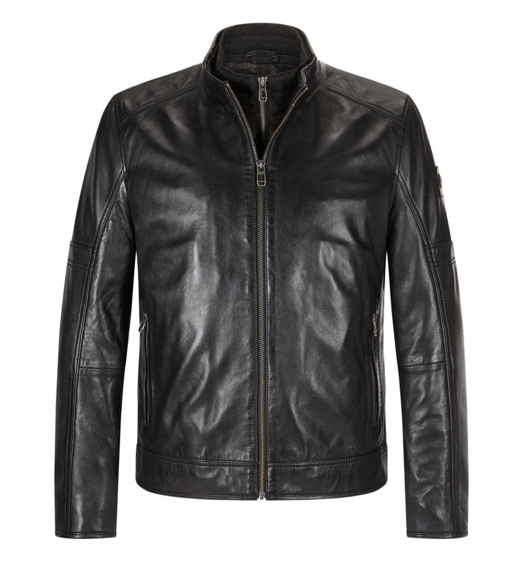 Milestone Bender 99 | Black Leather Jacket with Insert