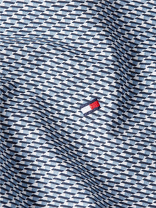 Tommy Hilfiger mw0mw29181 0GY | Retro Print Slim Fit Shirt In Blue