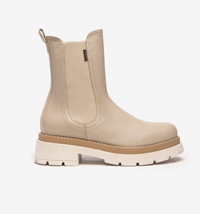 Nero Giardini I2124320D | Slip On Leather Long Chelsea Boots in Avena