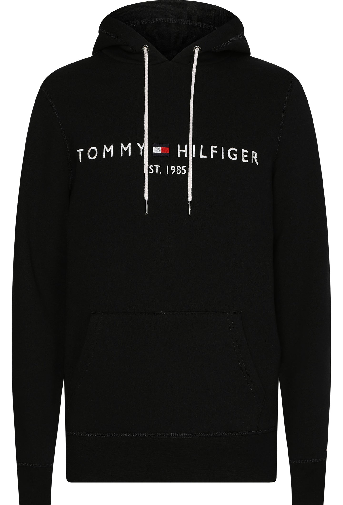 Tommy Hilfiger Core Logo Hoody in Black | MW0MW10752 BAS
