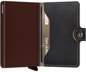 Secrid Miniwallet Saffiano Brown for sale online Ireland 