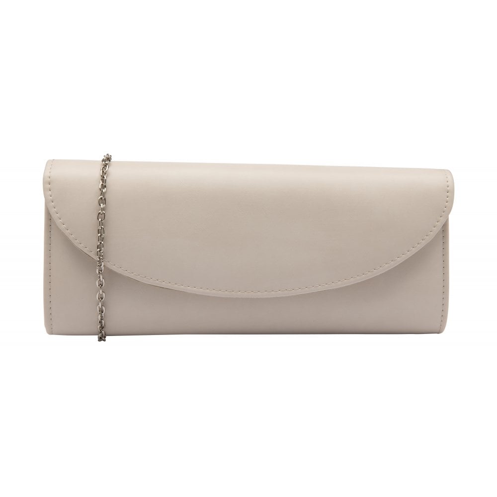 Nude discount clutch bag