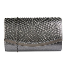 Load image into Gallery viewer, Lotus Nara | Clutch Bag in Pewter