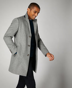 Remus Uomo 90379 05 | Quinn Tailored Fit Wool Coat in Grey