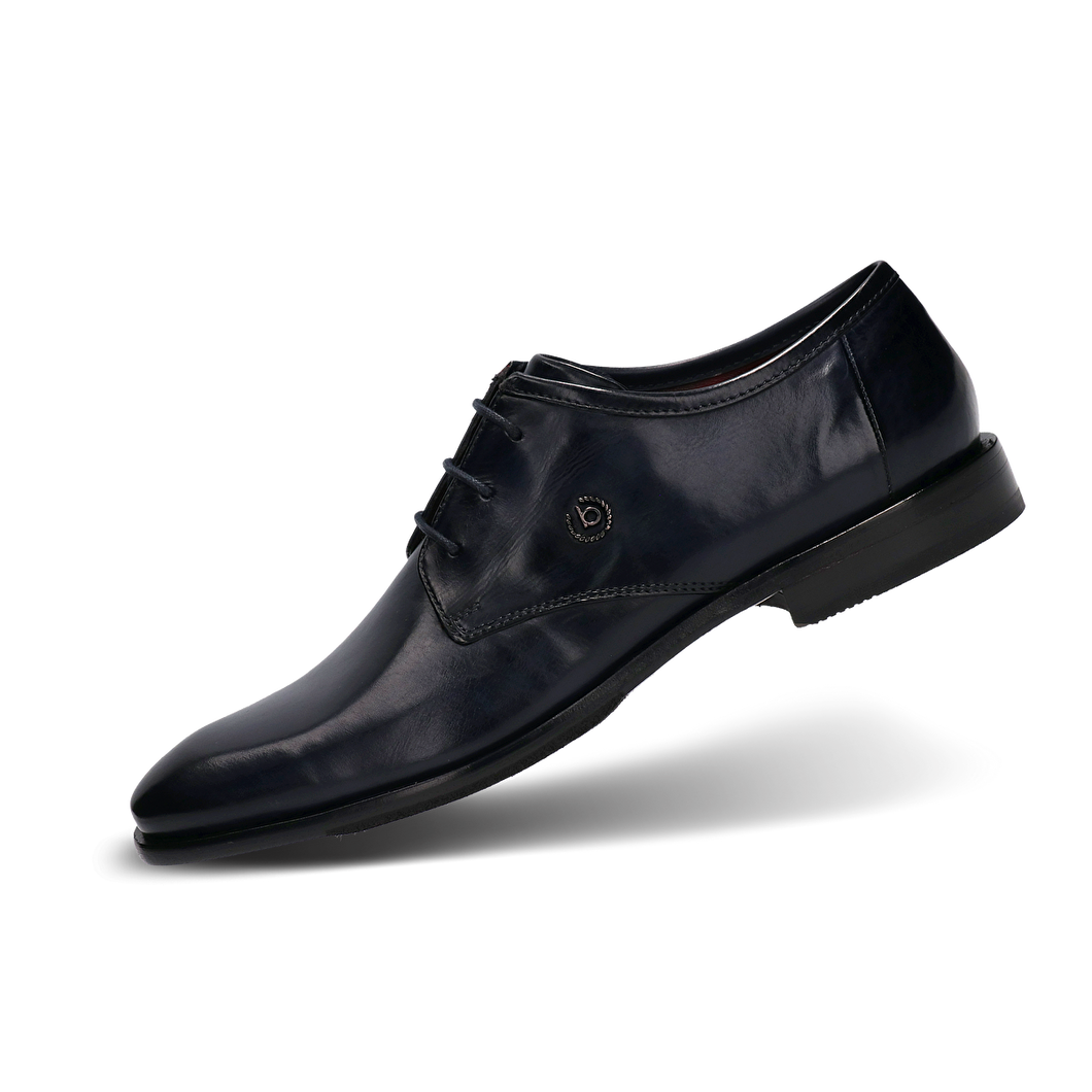 Bugatti 311-A5Q05-1000 4100 | Hand Finished Leather Dress Shoes in Navy