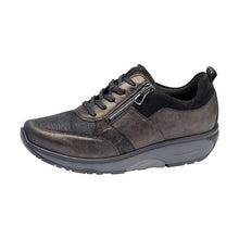 Load image into Gallery viewer, Waldläufer Sonja | Low Wedge Wide H Fit Lace &amp; Zip Trainers in Nuba