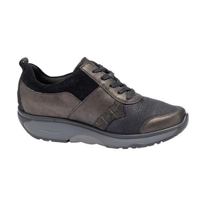 Waldläufer Sonja | Low Wedge Wide H Fit Lace & Zip Trainers in Nuba